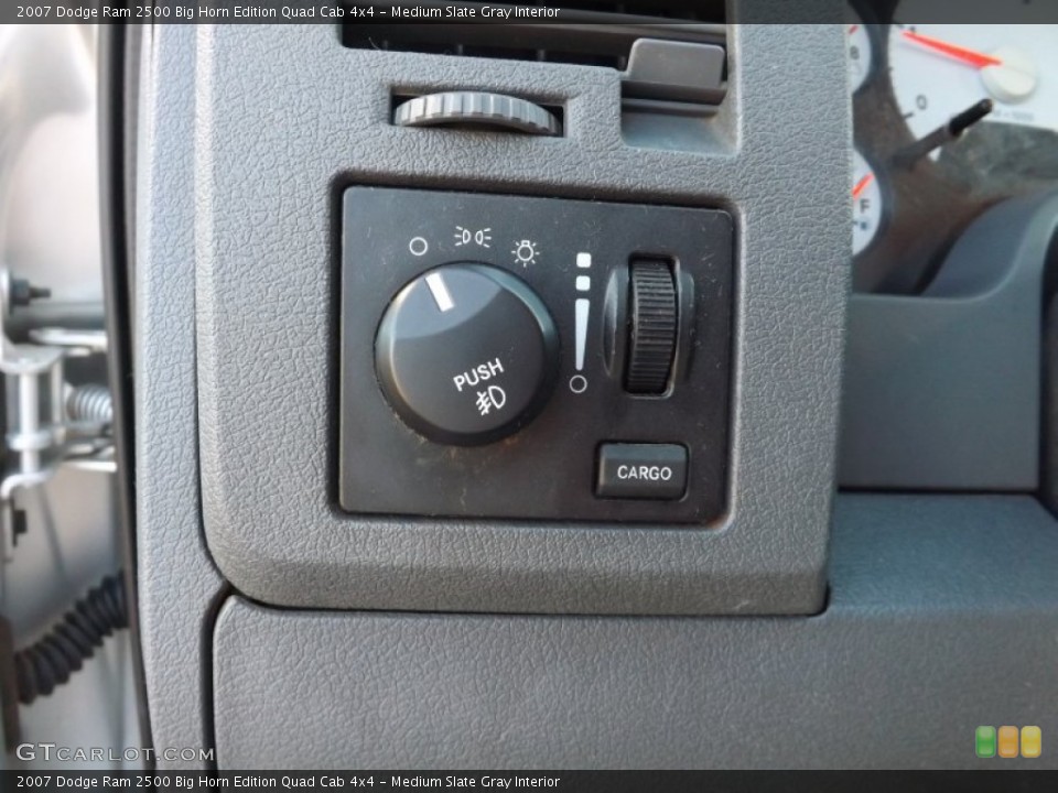 Medium Slate Gray Interior Controls for the 2007 Dodge Ram 2500 Big Horn Edition Quad Cab 4x4 #76085297