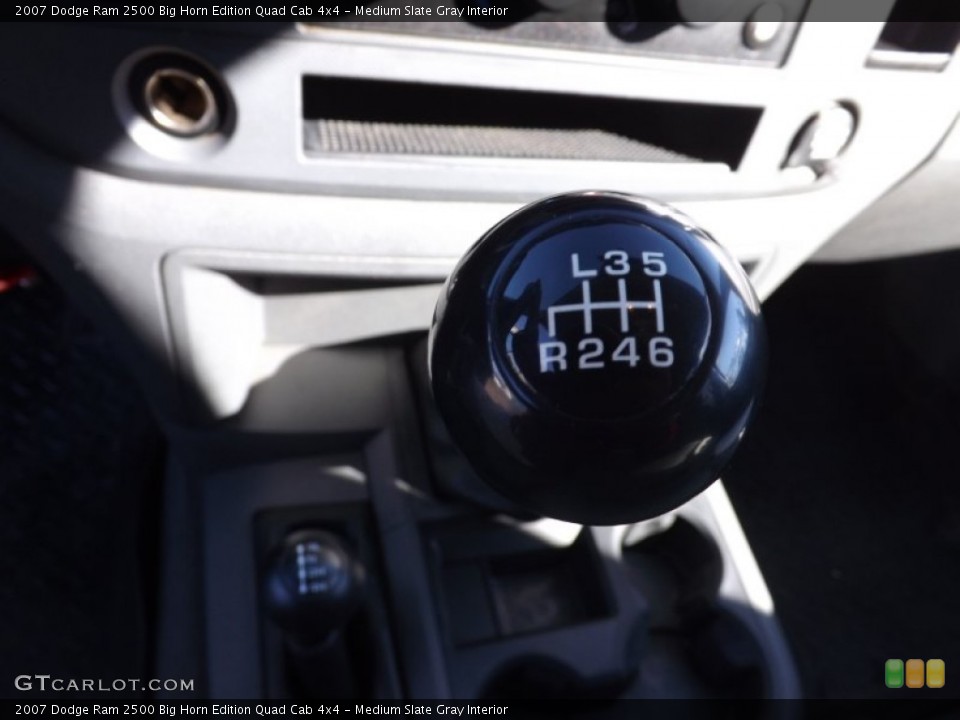 Medium Slate Gray Interior Transmission for the 2007 Dodge Ram 2500 Big Horn Edition Quad Cab 4x4 #76085336