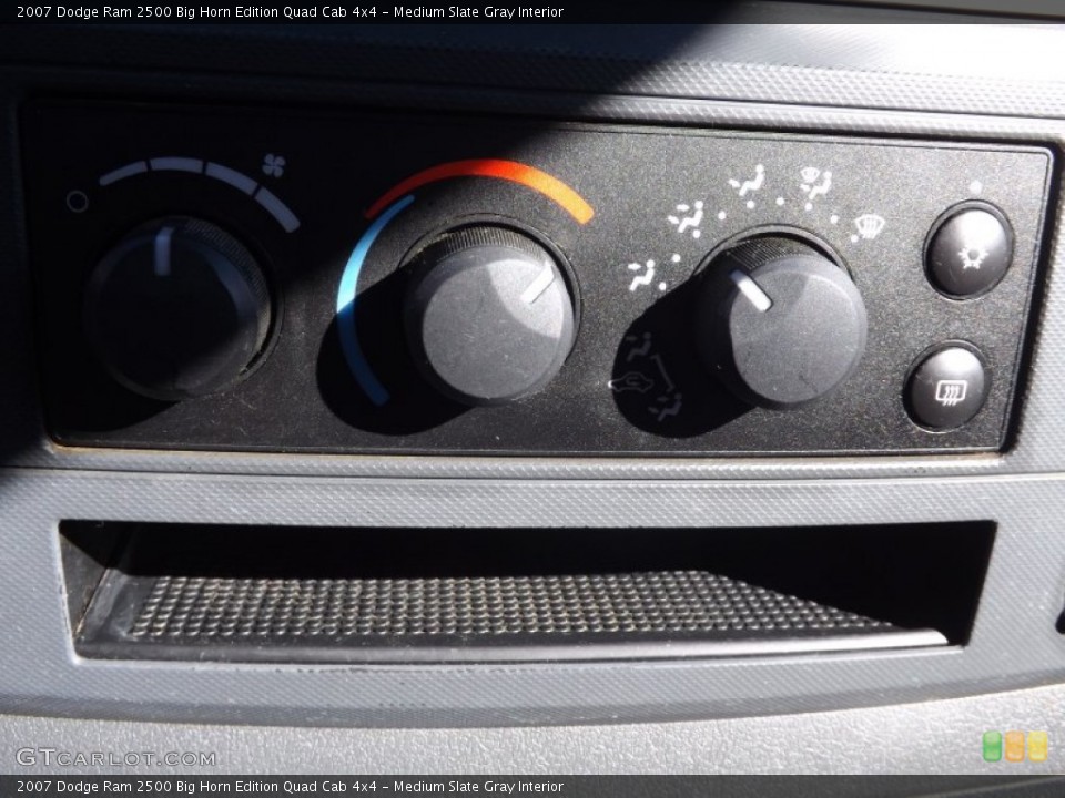 Medium Slate Gray Interior Controls for the 2007 Dodge Ram 2500 Big Horn Edition Quad Cab 4x4 #76085420