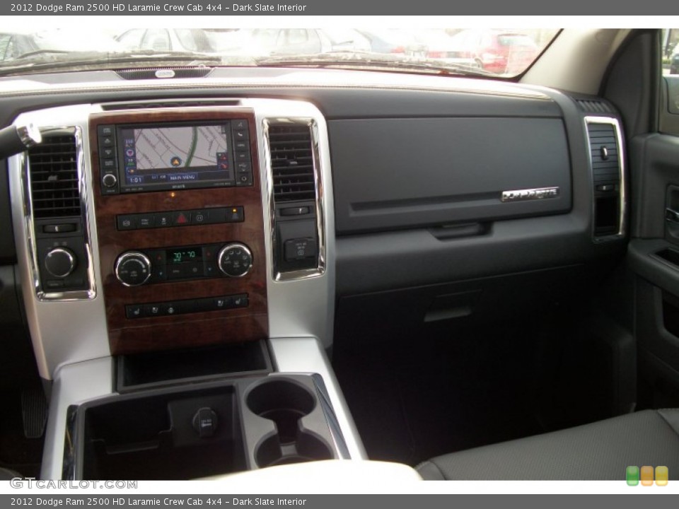 Dark Slate Interior Dashboard for the 2012 Dodge Ram 2500 HD Laramie Crew Cab 4x4 #76087118