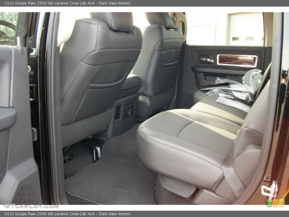 Dark Slate Interior Rear Seat for the 2012 Dodge Ram 2500 HD Laramie Crew Cab 4x4 #76087165