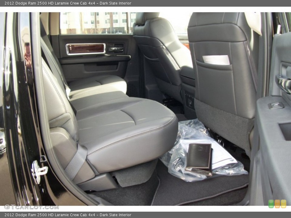Dark Slate Interior Rear Seat for the 2012 Dodge Ram 2500 HD Laramie Crew Cab 4x4 #76087247