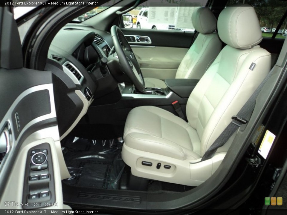 Medium Light Stone Interior Front Seat for the 2012 Ford Explorer XLT #76093191