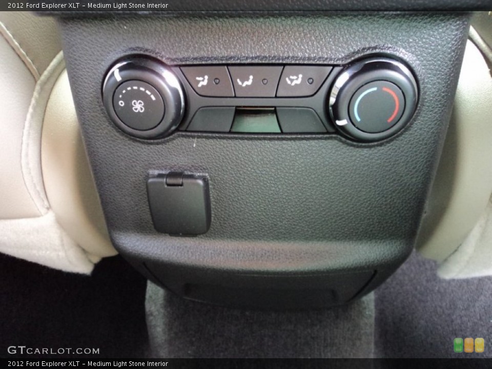 Medium Light Stone Interior Controls for the 2012 Ford Explorer XLT #76093294