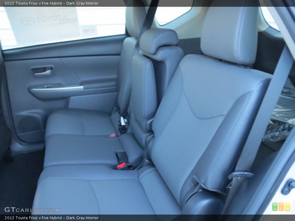 Dark Gray Interior Rear Seat for the 2013 Toyota Prius v Five Hybrid #76093342