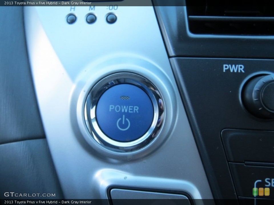 Dark Gray Interior Controls for the 2013 Toyota Prius v Five Hybrid #76093511
