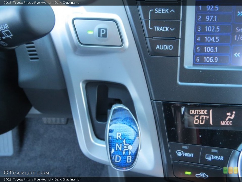Dark Gray Interior Transmission for the 2013 Toyota Prius v Five Hybrid #76093521