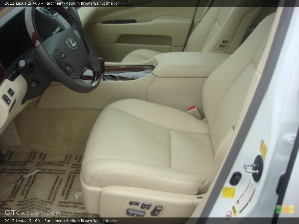 Parchment/Medium Brown Walnut Interior Front Seat for the 2012 Lexus LS 460 #76094897
