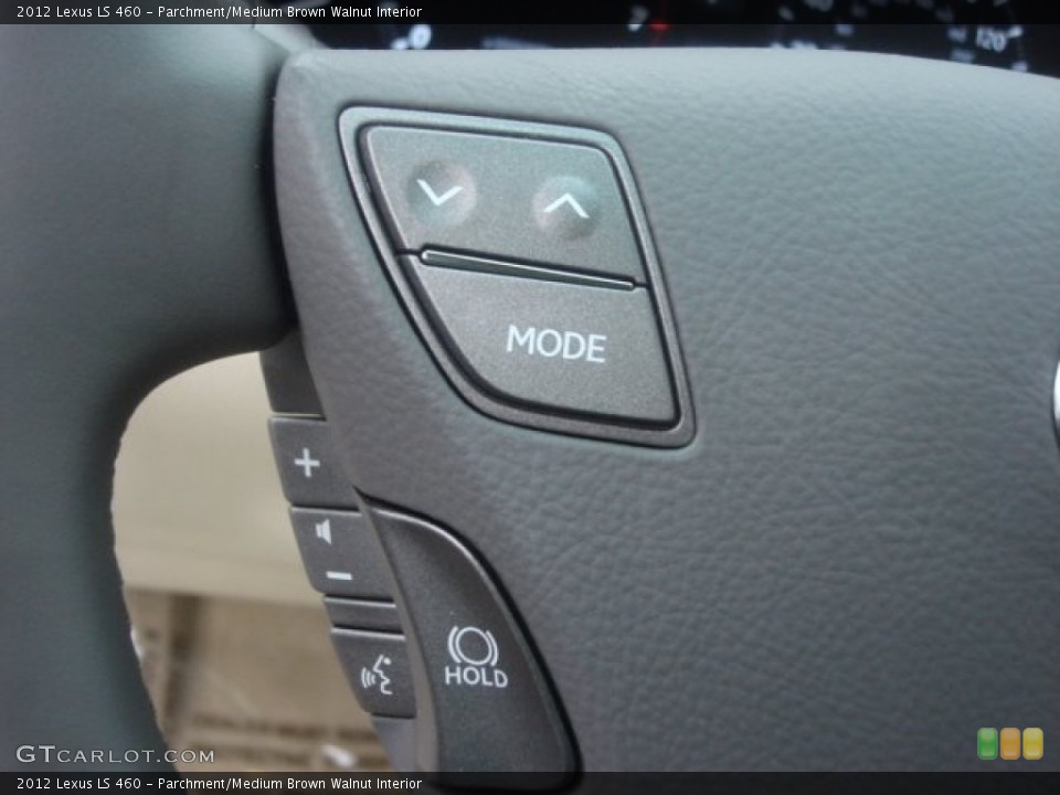 Parchment/Medium Brown Walnut Interior Controls for the 2012 Lexus LS 460 #76095137