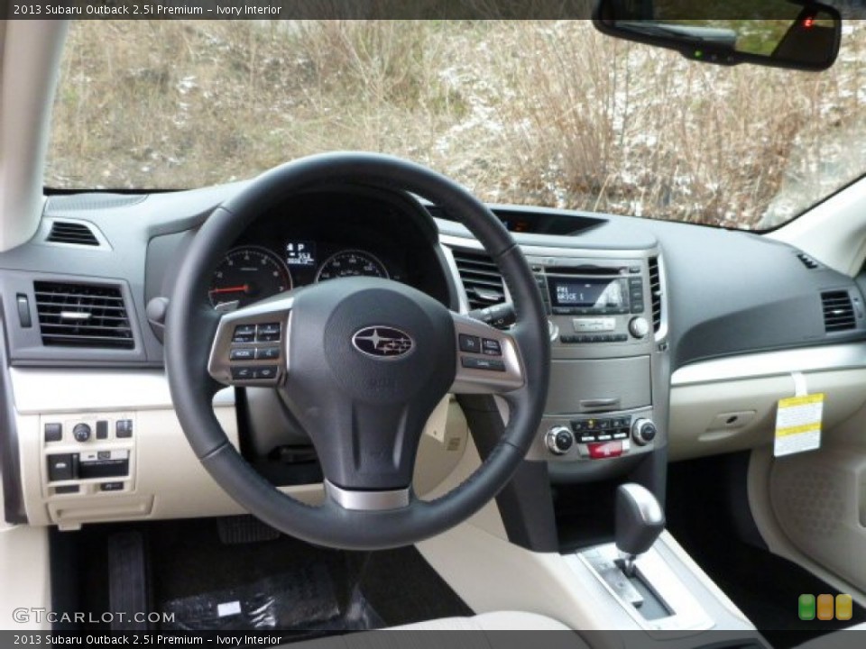 Ivory Interior Dashboard for the 2013 Subaru Outback 2.5i Premium #76096145