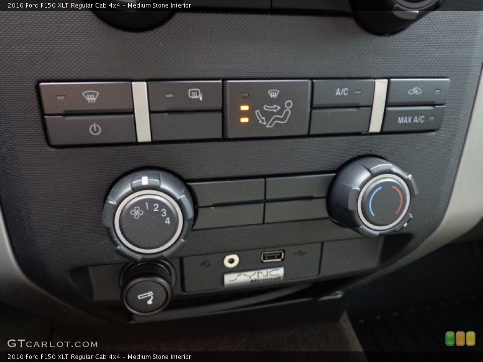 Medium Stone Interior Controls for the 2010 Ford F150 XLT Regular Cab 4x4 #76096471