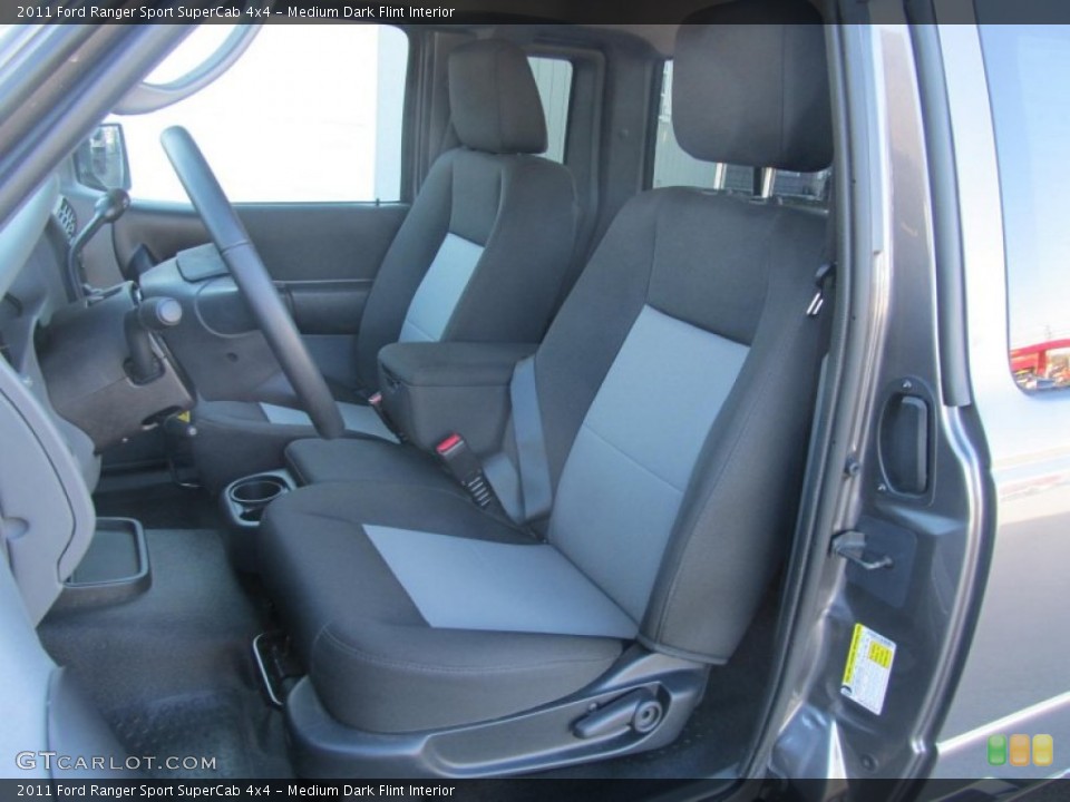 Medium Dark Flint Interior Front Seat for the 2011 Ford Ranger Sport SuperCab 4x4 #76096631