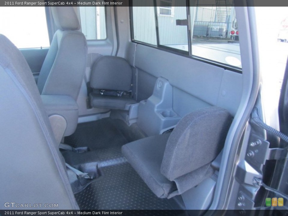 Medium Dark Flint Interior Rear Seat for the 2011 Ford Ranger Sport SuperCab 4x4 #76096650