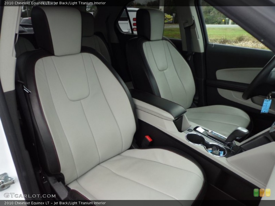 Jet Black/Light Titanium Interior Front Seat for the 2010 Chevrolet Equinox LT #76097180