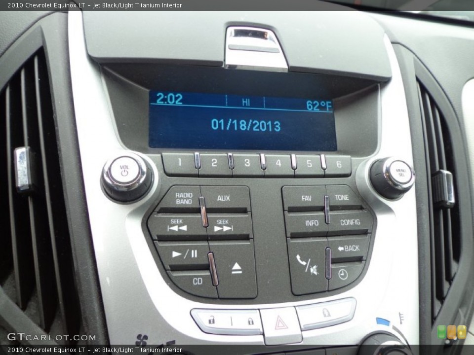 Jet Black/Light Titanium Interior Controls for the 2010 Chevrolet Equinox LT #76097315