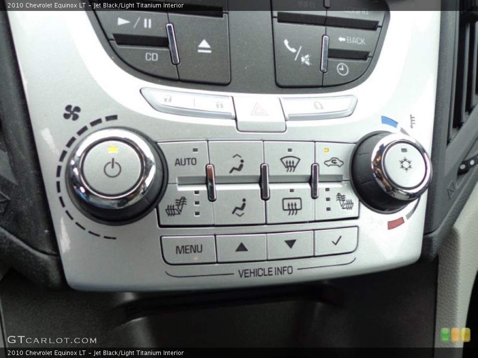 Jet Black/Light Titanium Interior Controls for the 2010 Chevrolet Equinox LT #76097328