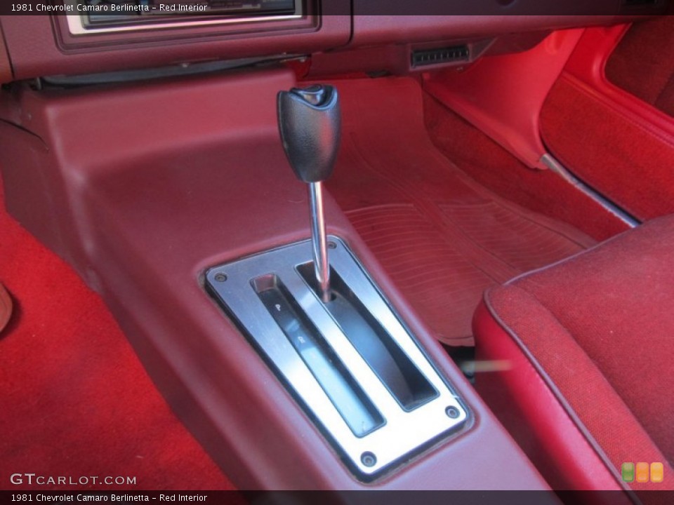 Red Interior Transmission for the 1981 Chevrolet Camaro Berlinetta #76097569