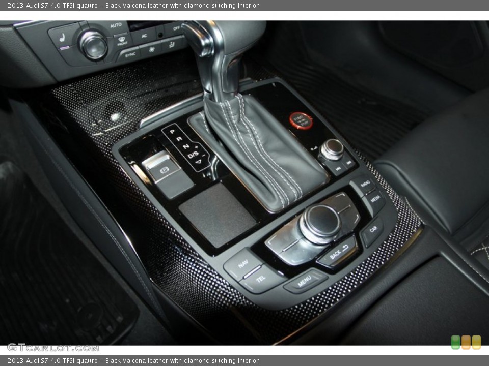 Black Valcona leather with diamond stitching Interior Transmission for the 2013 Audi S7 4.0 TFSI quattro #76097943