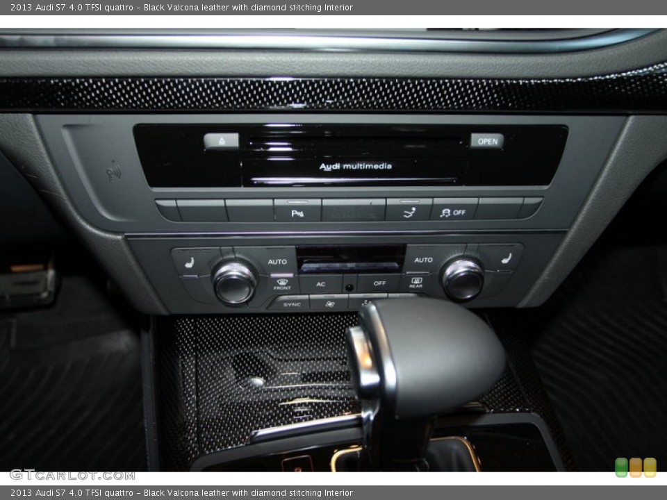 Black Valcona leather with diamond stitching Interior Controls for the 2013 Audi S7 4.0 TFSI quattro #76097966