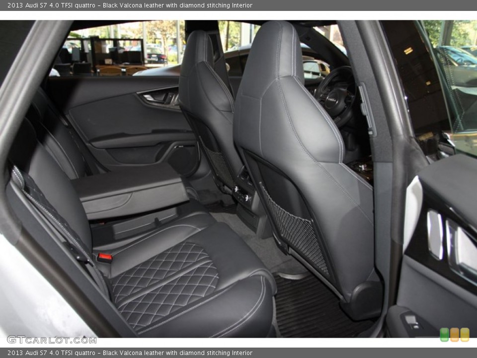 Black Valcona leather with diamond stitching Interior Photo for the 2013 Audi S7 4.0 TFSI quattro #76098101