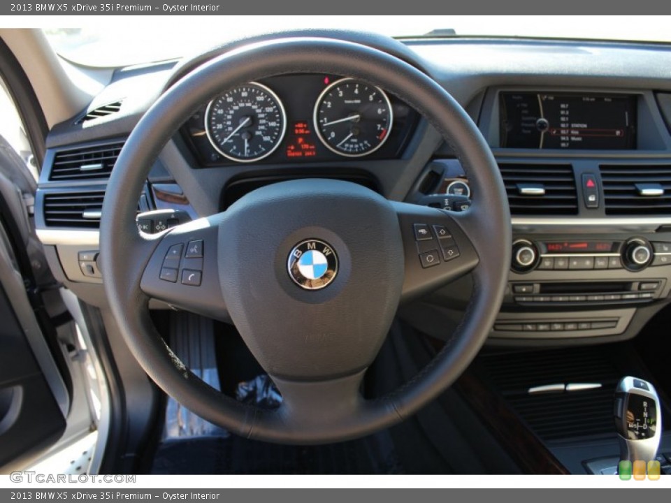Oyster Interior Steering Wheel for the 2013 BMW X5 xDrive 35i Premium #76098807