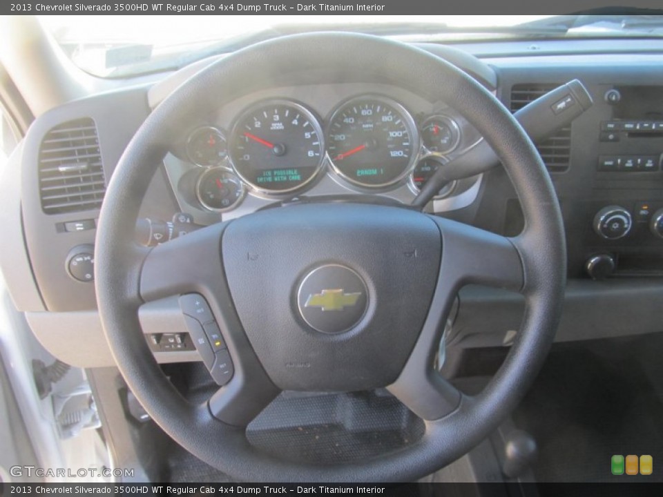 Dark Titanium Interior Steering Wheel for the 2013 Chevrolet Silverado 3500HD WT Regular Cab 4x4 Dump Truck #76099883