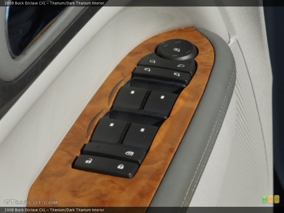 Titanium/Dark Titanium Interior Controls for the 2008 Buick Enclave CXL #76102076