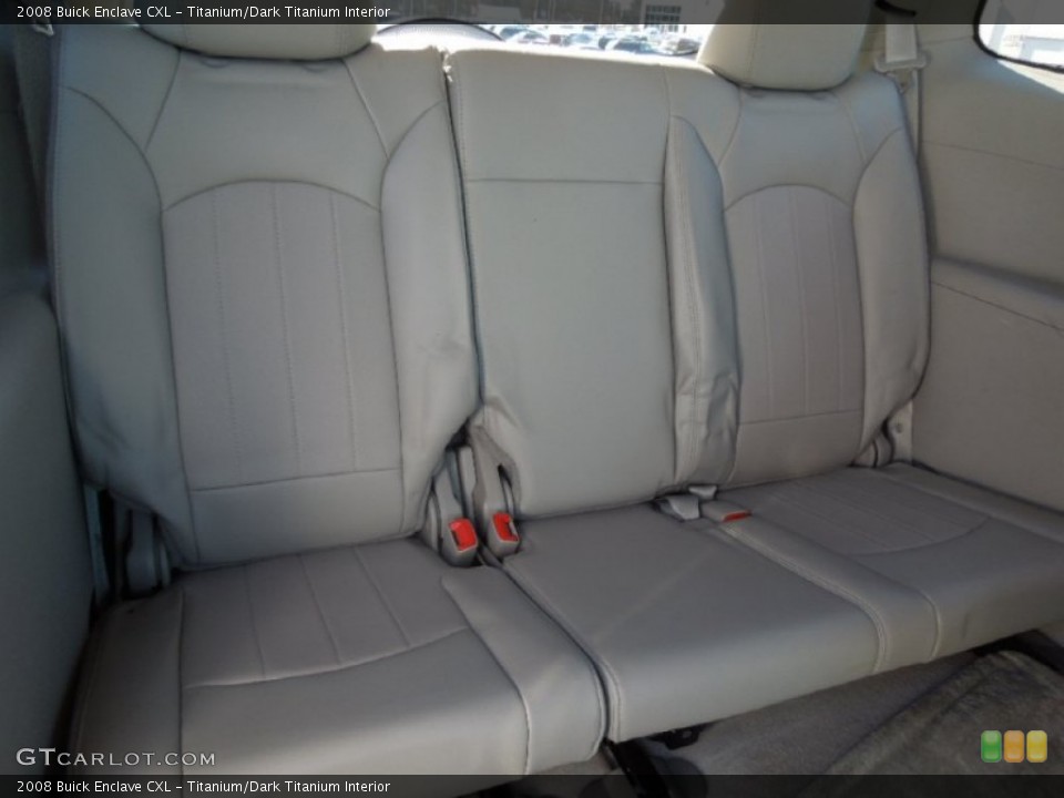 Titanium/Dark Titanium Interior Rear Seat for the 2008 Buick Enclave CXL #76102302