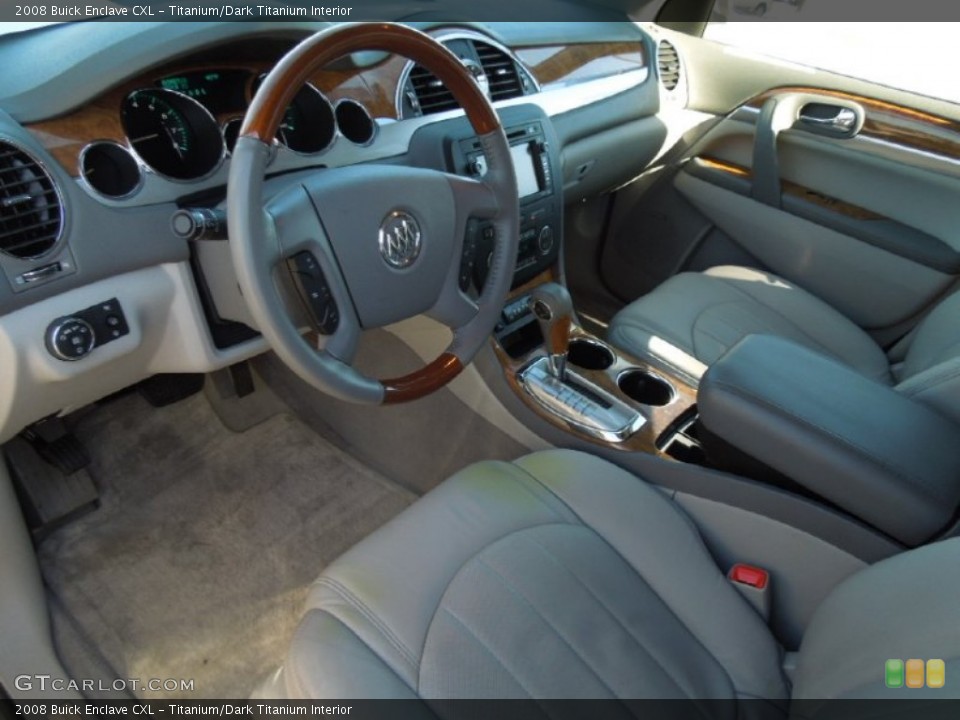Titanium/Dark Titanium Interior Prime Interior for the 2008 Buick Enclave CXL #76102379