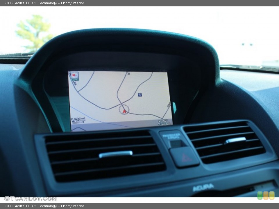 Ebony Interior Navigation for the 2012 Acura TL 3.5 Technology #76102703