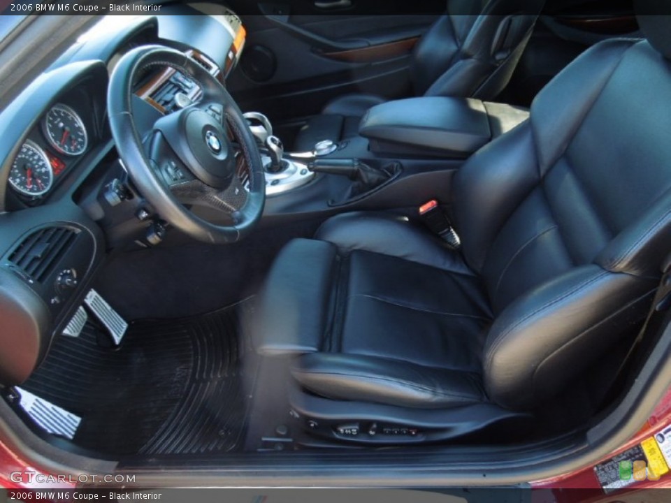 Black Interior Photo for the 2006 BMW M6 Coupe #76104371
