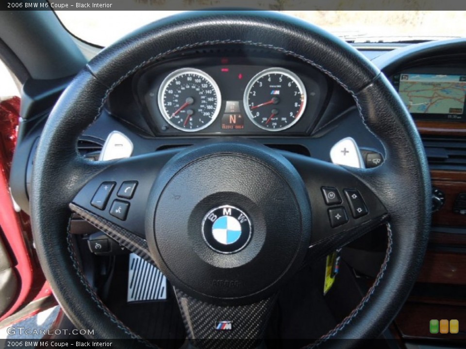 Black Interior Steering Wheel for the 2006 BMW M6 Coupe #76104545