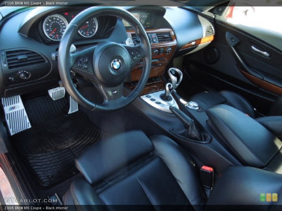 Black 2006 BMW M6 Interiors