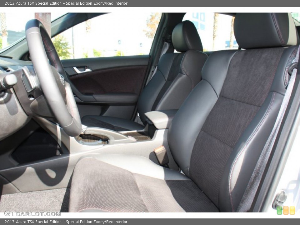 Special Edition Ebony/Red Interior Front Seat for the 2013 Acura TSX Special Edition #76105601