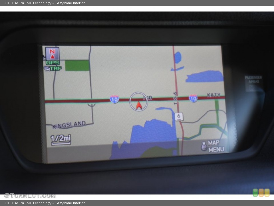 Graystone Interior Navigation for the 2013 Acura TSX Technology #76106711