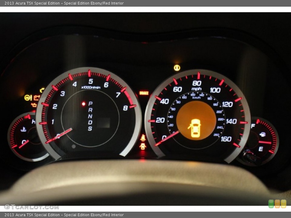 Special Edition Ebony/Red Interior Gauges for the 2013 Acura TSX Special Edition #76107689