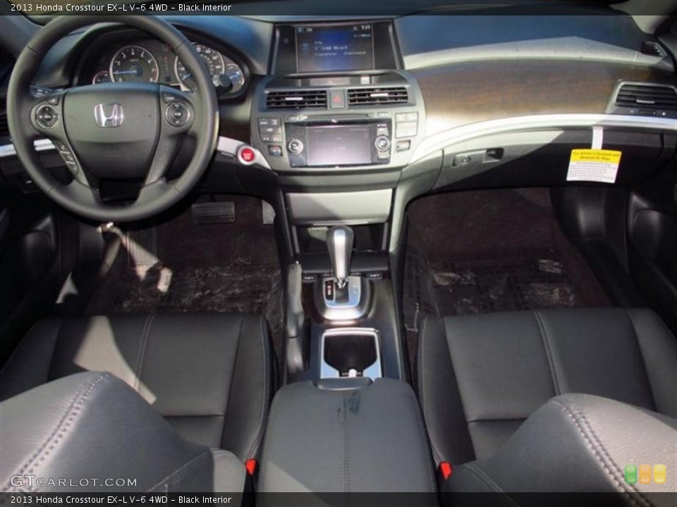 Black Interior Dashboard for the 2013 Honda Crosstour EX-L V-6 4WD #76109816