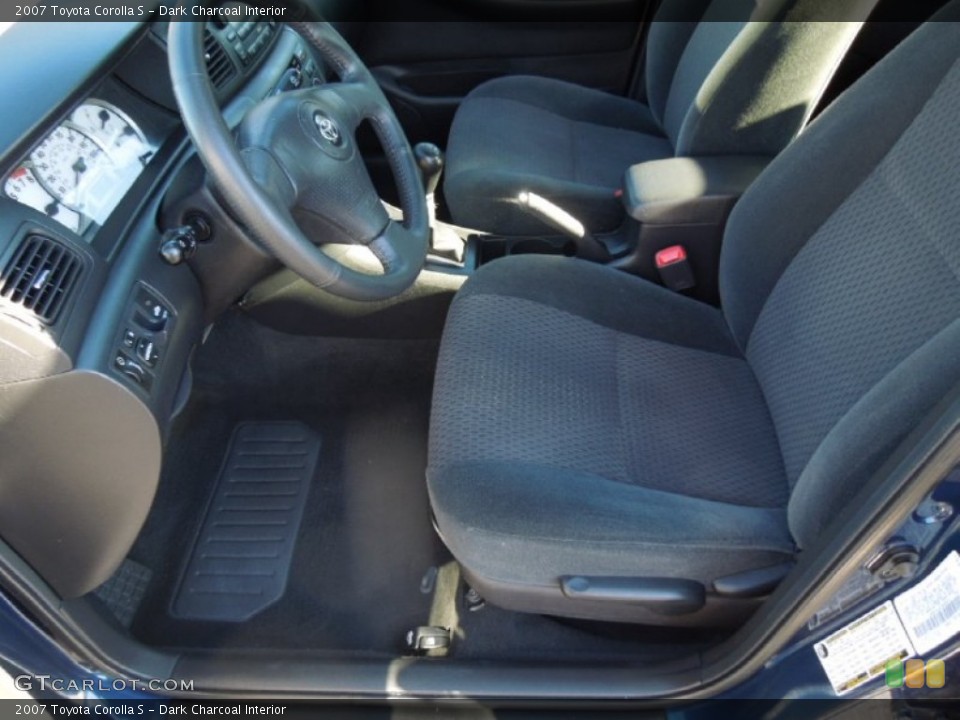 Dark Charcoal Interior Photo for the 2007 Toyota Corolla S #76112783