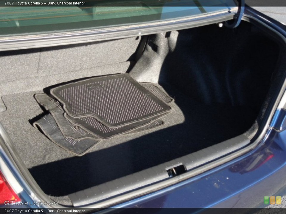 Dark Charcoal Interior Trunk for the 2007 Toyota Corolla S #76112996