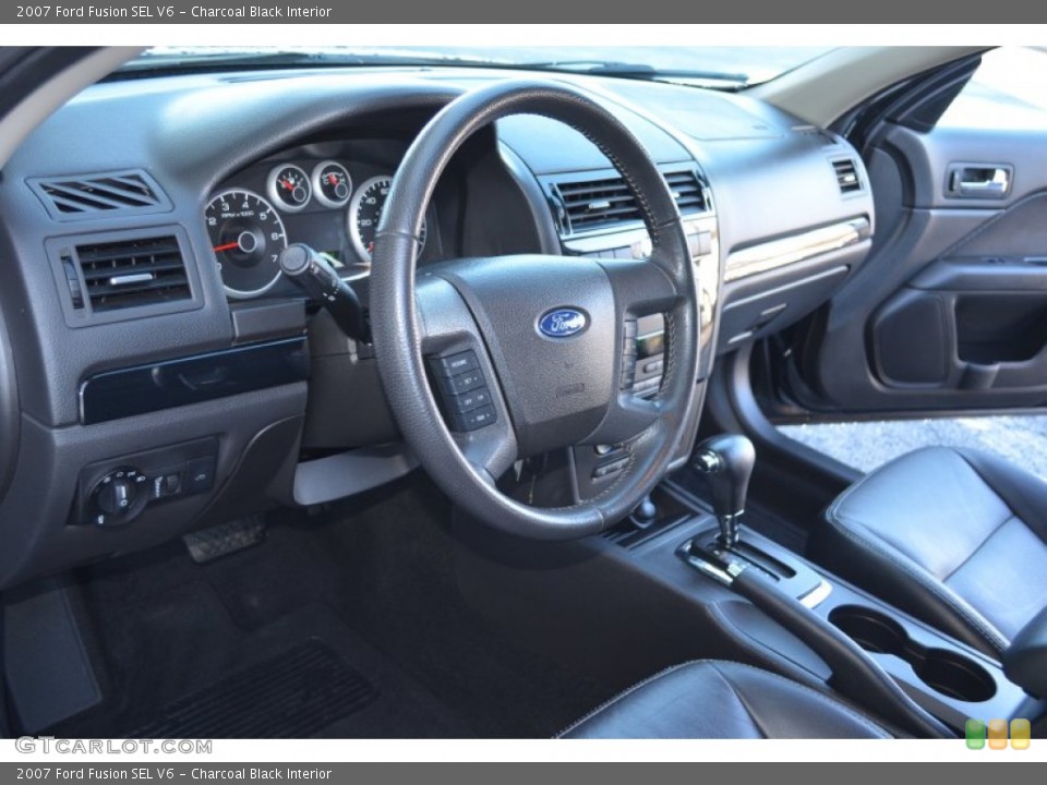 Charcoal Black Interior Prime Interior for the 2007 Ford Fusion SEL V6 #76113781