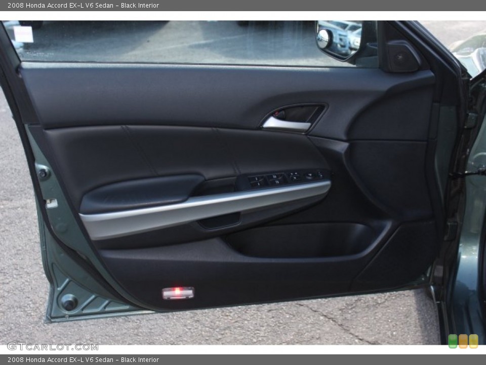 Black Interior Door Panel for the 2008 Honda Accord EX-L V6 Sedan #76113788