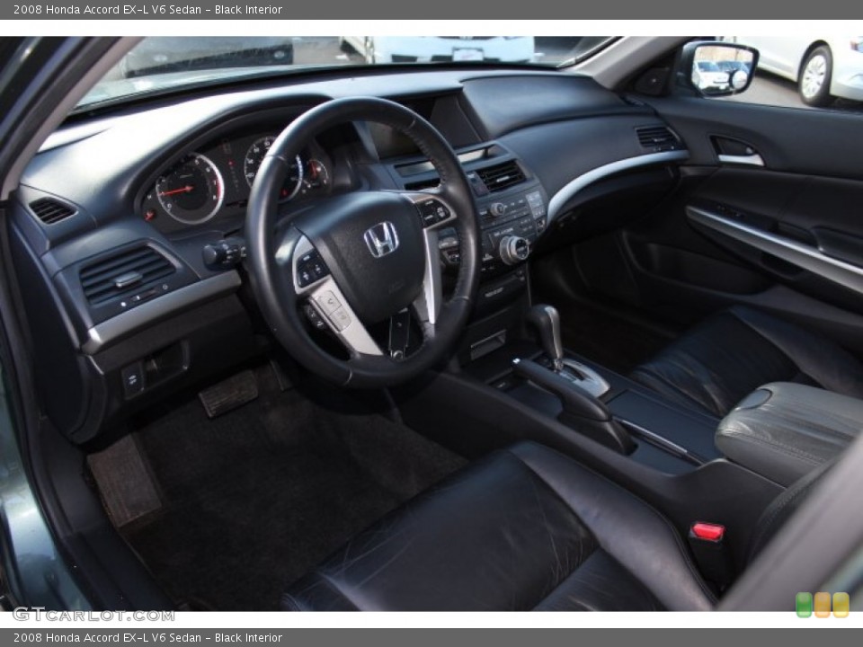 Black Interior Photo for the 2008 Honda Accord EX-L V6 Sedan #76113802