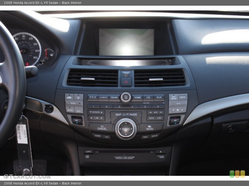 Black Interior Controls for the 2008 Honda Accord EX-L V6 Sedan #76113854