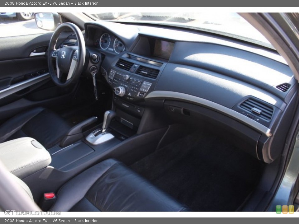 Black Interior Dashboard for the 2008 Honda Accord EX-L V6 Sedan #76114001