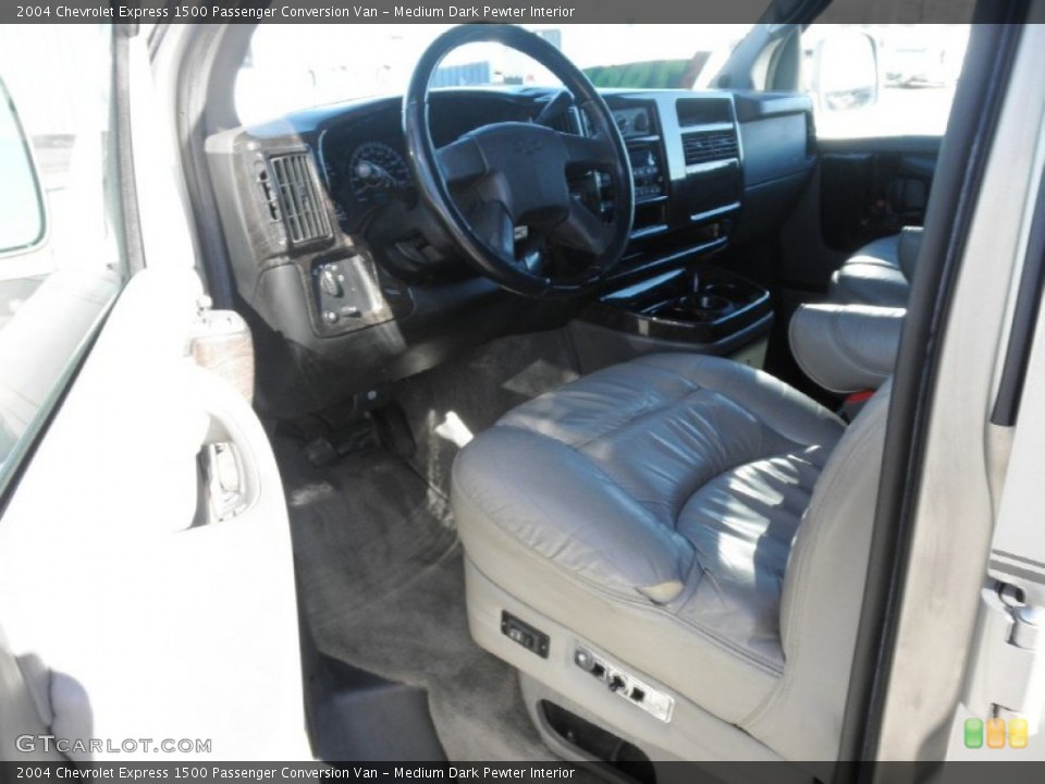 Medium Dark Pewter Interior Prime Interior for the 2004 Chevrolet Express 1500 Passenger Conversion Van #76117670