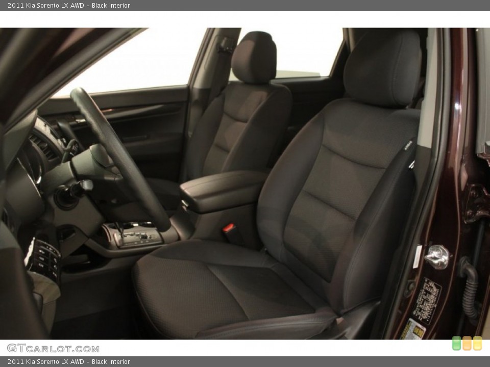 Black Interior Front Seat for the 2011 Kia Sorento LX AWD #76118024