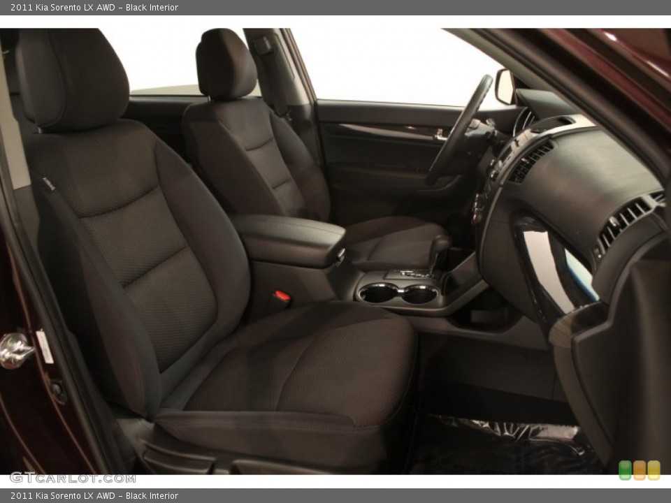 Black Interior Front Seat for the 2011 Kia Sorento LX AWD #76118103