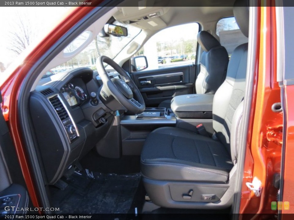 Black Interior Photo for the 2013 Ram 1500 Sport Quad Cab #76118451