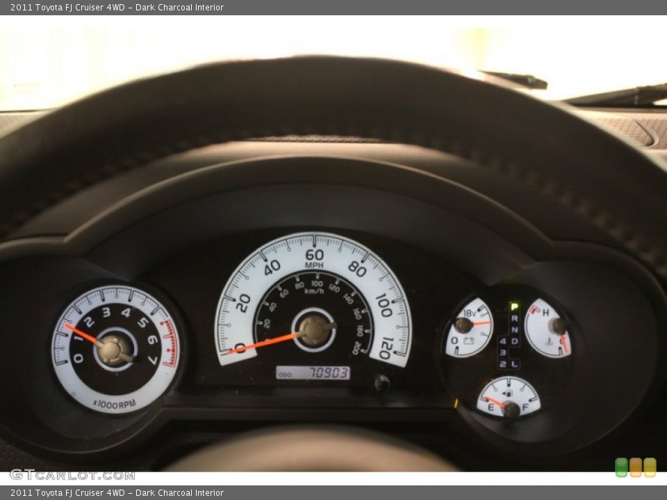 Dark Charcoal Interior Gauges for the 2011 Toyota FJ Cruiser 4WD #76118723