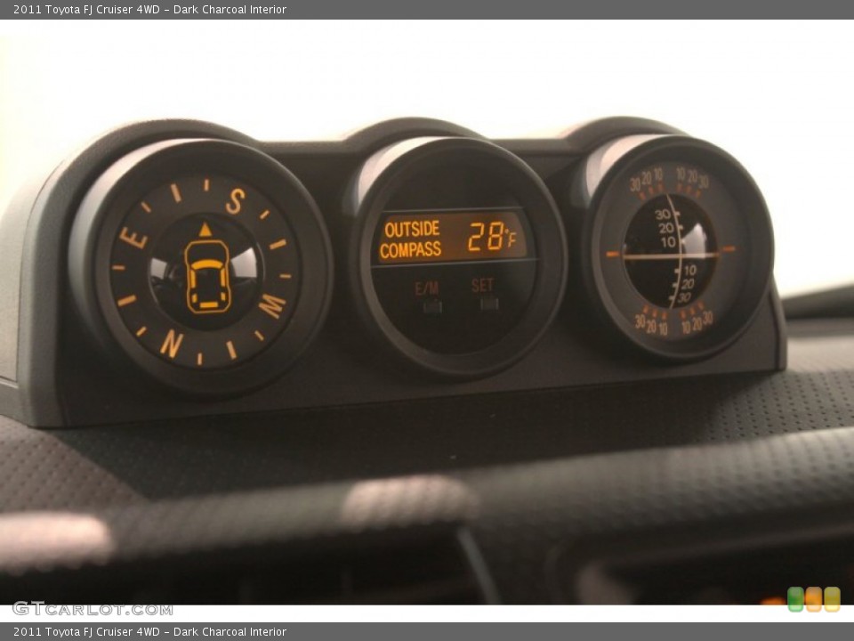 Dark Charcoal Interior Gauges for the 2011 Toyota FJ Cruiser 4WD #76118743